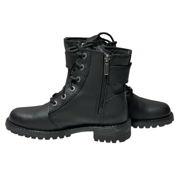 Harley-Davidson WOMEN'S Sylewood Black Leather Moto Riding Boots Size 8.5 - Picture 9 of 16